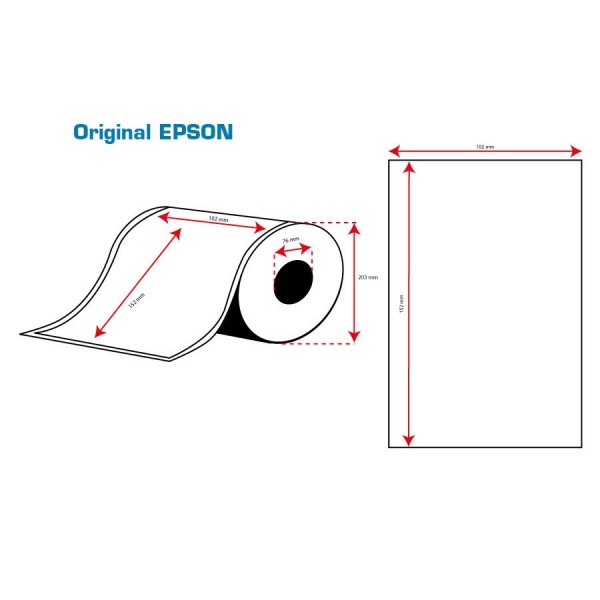 ROLLO Etiquetas Inkjet Mate PE 102mmx152mm ( 800 Etiq.) ROLLO Etiquetas Inkjet Mate PE 102mmx152mm ( 800 Etiq.)
