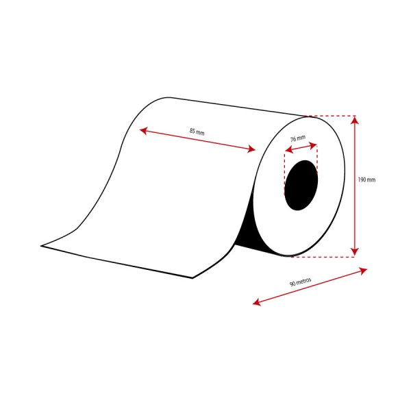 Rollo Cartulina Inkjet Mate Continuo 85mmx90m ( 90 m.) Rollo Cartulina Inkjet Mate Continuo 85mmx90m ( 90 m.)