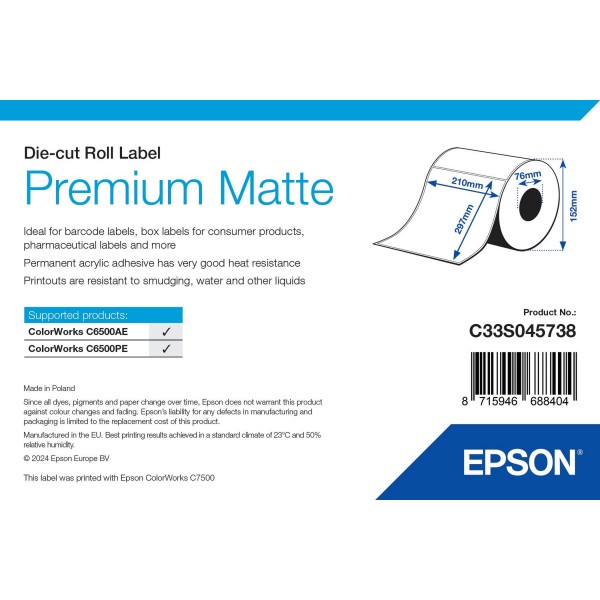 ROLLO Etiqueta Inkjet Mate Premium 210mmx 297mm (200 etiq.) ROLLO Etiqueta Inkjet Mate Premium 210mmx 297mm (200 etiq.)