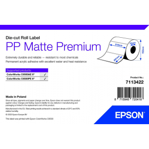 ROLLO Etiqueta Inkjet Polipropileno Mate 210mmx297mm (184 etiq.)
