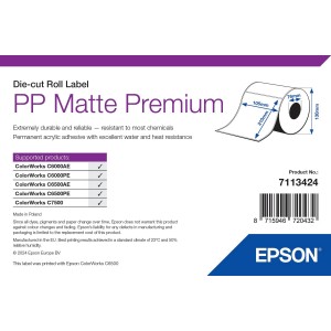 ROLLO Etiqueta Inkjet Polipropileno Mate 105mmx210mm (259 etiq.)