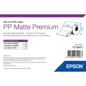 ROLLO Etiquetas Inkjet Mate PP Premium 102mmx 51mm (2310 Etiq.)